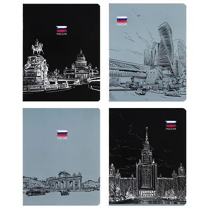 Тетрадь в клетку BG, "Патриотизм. Контрасты", 48 листов, в ассортименте - фото 1