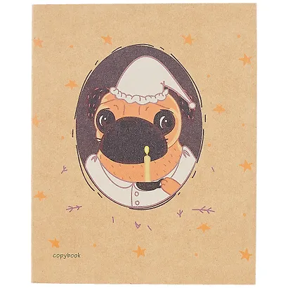 Тетрадь в клетку Listoff, "Приключение мопса", 48 листов, в ассортименте - фото 4