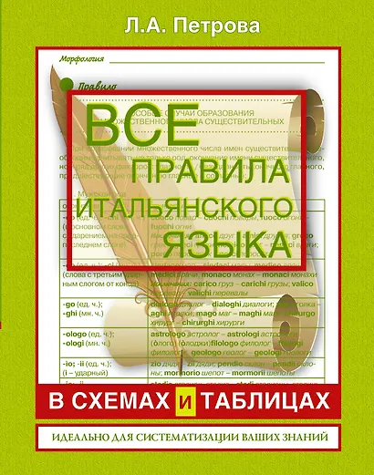 Все правила итальянского языка в схемах и таблицах : справочник по грамматике - фото 1