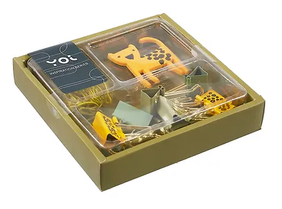 Набор канцелярский: зажимы 25 мм 8 штук, скрепки 15 штук фигурные, магнит, Yoi - фото 6