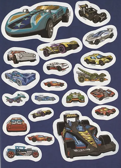 Развивающая книжка с многоразовыми наклейками № МН 2001 "Hot Wheels. Самые  крутые трассы" - фото 2