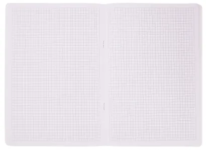 Тетрадь А4- 48л кл. "Misty Turquoise" скрепка, мел.картон, печ.пантон, ламинация soft touch, тиснение фольгой - фото 4