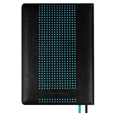 Ежедневник недат. А5 120л "Сариф" черный, иск.кожа, тв.переплет, обл.поролон, блинт.тиснение, офсет, ляссе - фото 10