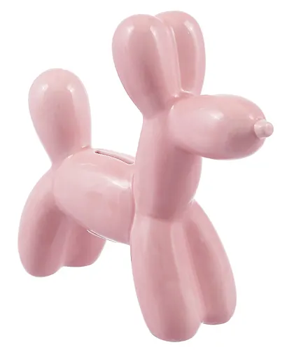 Копилка Собачка-шарик (розовая) (22х21) (керамика) (12-edeng-202506-D11) - фото 2