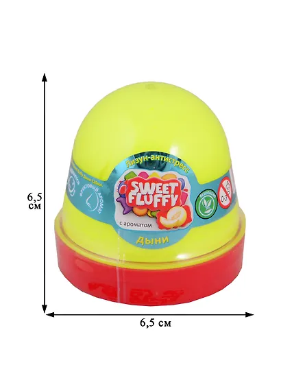 Лизун-антистресс TM Mr.Boo Sweet fluffy Дыня - фото 2
