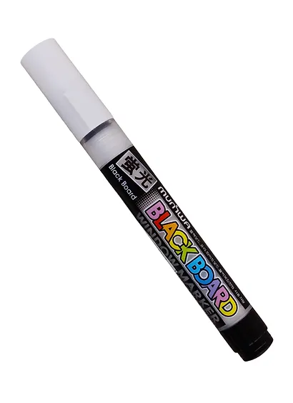 Маркер меловой MunHwa, Black Board Marker, белый 3 мм - фото 2