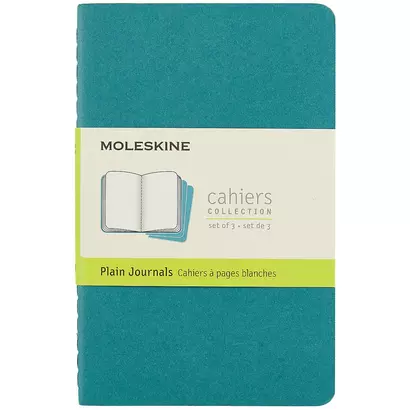 Набор книг для записей Moleskin Cahier Journal Pocket, 3 штуки, мягкая обложка, 32 листа, А6 - фото 1