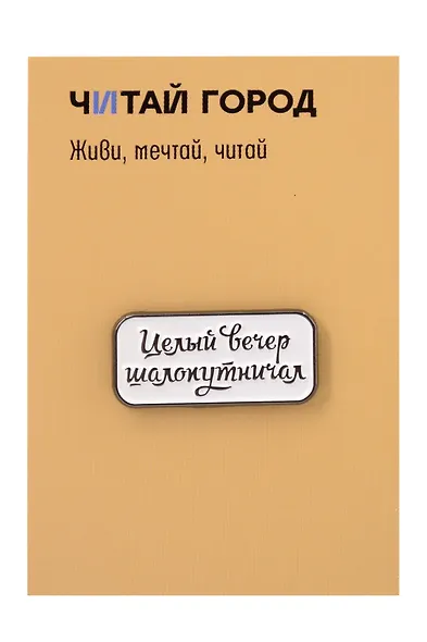 Значок металлический Целый вечер (ЗнЦтЦвр1) - фото 1