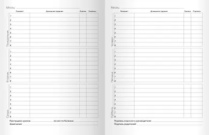 Дневник для средних и старших классов Listoff, "Девушка с зонтом (Эксклюзив)" - фото 3