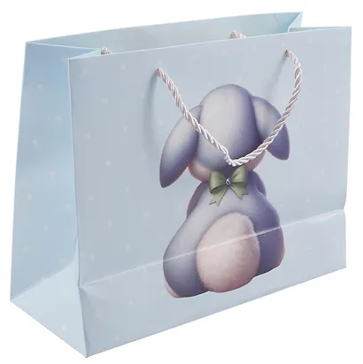 Пакет А4 25,5*20*10 "Bunnies" горизонт., дет., бум.мат., ассорти - фото 2