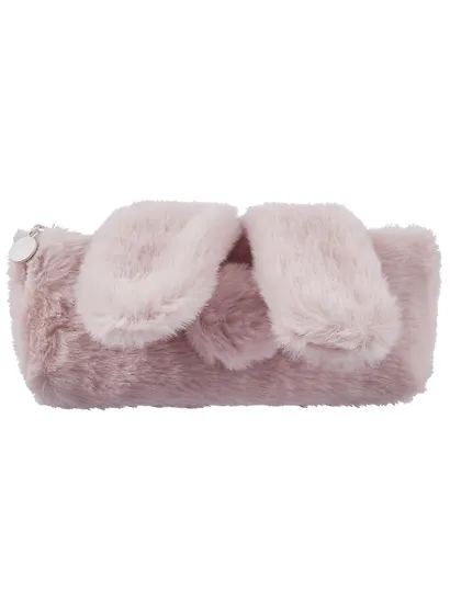 Пенал-косметичка для девочек из искусственного меха с подкладкой "Rabbit", розовый, Yoi - фото 7