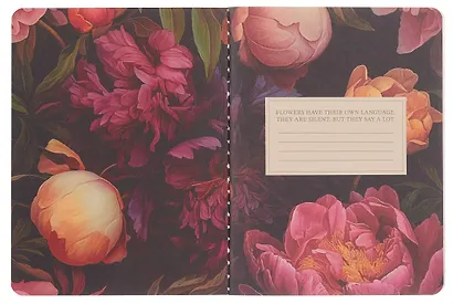 Записная книжка А6 32 листа, нелинованная, "Blossom" фиолетовый, сшивка - фото 3