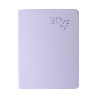 Ежедневник дат. 2027г. А6 176л "Soft Touch" нежный лавандовый, иск.кожа, интегр.переплет, тонир.блок, скругл.углы, ляссе, инд.уп - фото 2