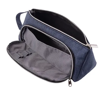 Пенал-косметичка "Private", 2 отделения, темно-синий, 21х8.5х8.5 см - фото 5