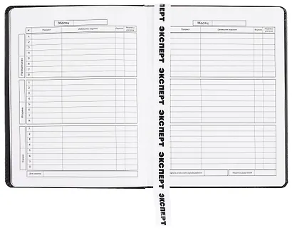 Дневник шк. "Черный с широким ляссе" кожзам, тв.переплёт, шелкография в одну краску, пантон, одно ляссе, загругл.углы, универс.шпаргалка - фото 5