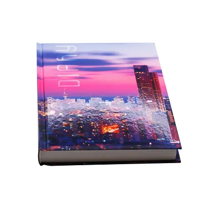 Ежедневник полудат. А5 192л "Ночной город" 7БЦ, мат.лам, офсет - фото 5