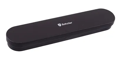 Ручка подарочная шариковая синяя "Obsidian", черный корпус, Schiller - фото 6