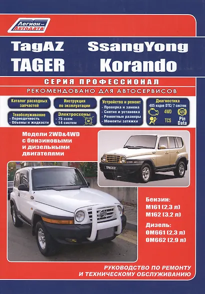 TagAZ Tager SsangYong Korando Мод. 2WD&4WD c бенз/диз. дв. Рук… (мПрофессионал) (2 вида) (384/402с.) - фото 6