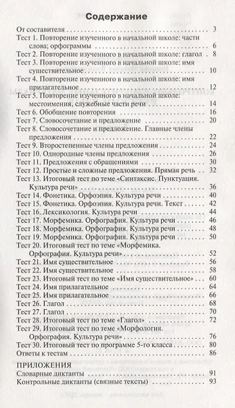 Контрольно-измерительные материалы. Русский язык: 5 класс - фото 2