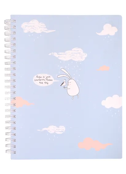 Тетрадь в клетку Be Smart, "Bunny. Дождь", 120 листов - фото 1
