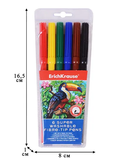 Фломастеры Art Berry, 6 цветов - фото 3