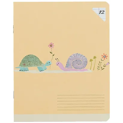 Тетрадь в линейку Academy Style, "Рисунки животных", 12 листов, в ассортименте - фото 1