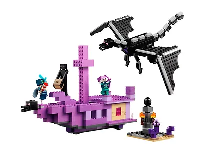 LEGO Minecraft: Дракон и корабль Эндера, 657 деталей (21264) - фото 3