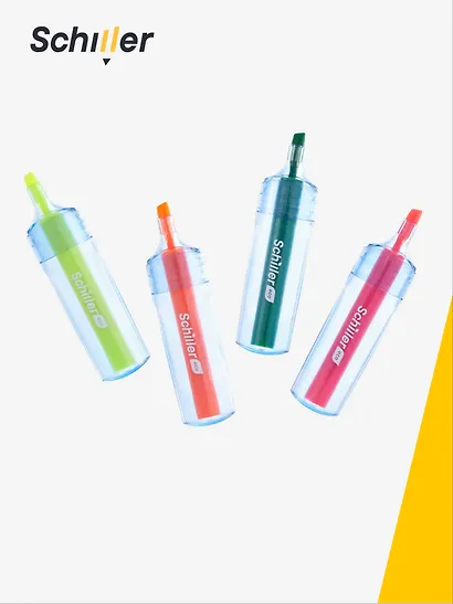 Текстовыделители "ECO", 4 штуки, 1-4 мм, Schiller - фото 3