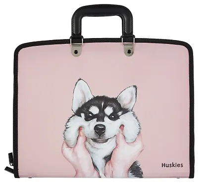 Портфель А4 10отд. "Cute animals" пластик. ручки, ассорти, инд.подвес - фото 1