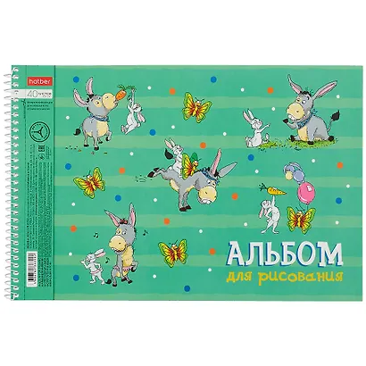 Альбом для рисования Hatber, "Забавные истории", А4, 40 листов, на спирали, в ассортименте - фото 5