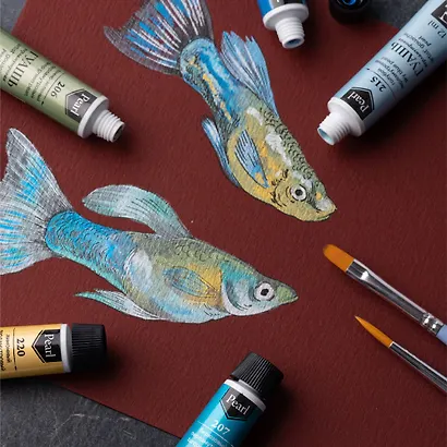 Краски гуашевые 12цв 12мл перламутровые, к/к, Малевичъ - фото 4