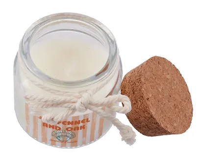 Свеча ароматическая в стеклянной баночке с пробкой (12-250105-G13) - фото 3