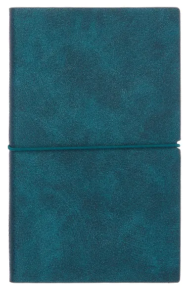 Ежедневник недат. А6+ 122x193 мм 120л "Наппа металлик" зеленый, кожзам, мягк.переплет, застёжка-резинка,офсет, ляссе - фото 1