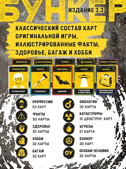 Настольная игра "Бункер", обновленная версия 3.3 - фото 6