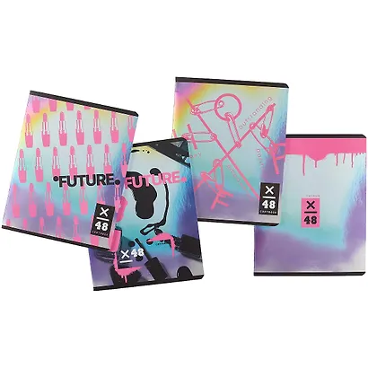 Тетрадь общая «Future pink», 48 листов в клетку, A5, в ассортименте - BG - фото 6