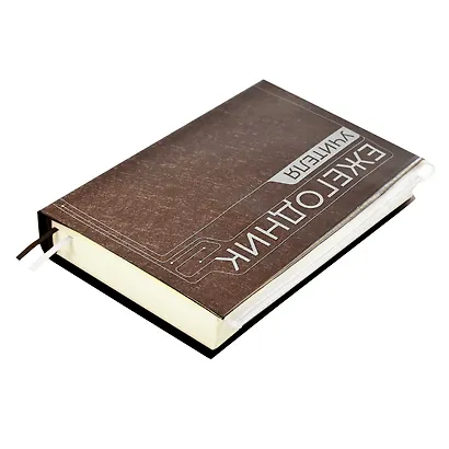 Ежегодник учителя А6+ 256л 125*178мм "ПВХ" бронзовый, мягкий переплет, шелкогр, вставной тонир.блок, ляссе - фото 13