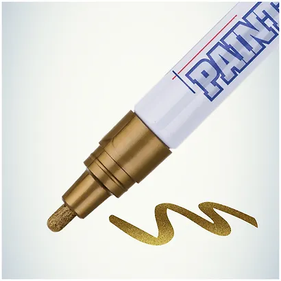 Маркер-краска MunHwa, Gold, золотистый 4 мм - фото 6