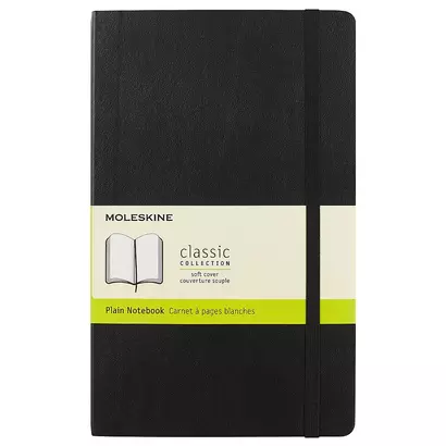 Книга для записей Moleskin Classic Soft, мягкая обложка, чёрная, 96 листов, А5 - фото 1