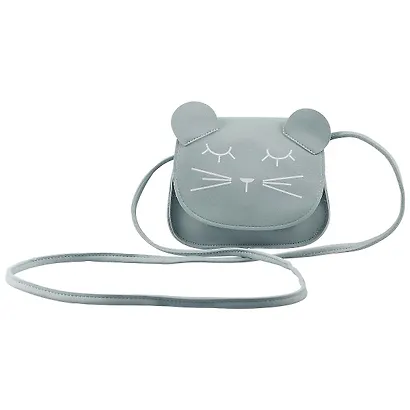 Сумка на кнопке в виде мордочки кота (кожзам)(17х16) - фото 2