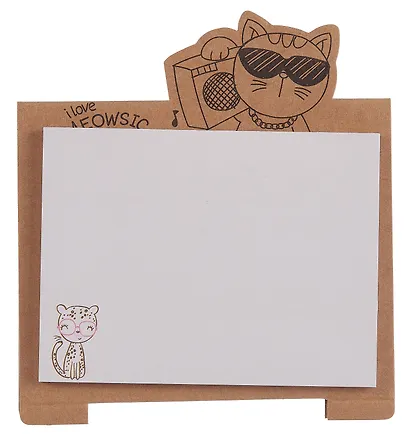 Блок бумаги самоклеящийся 50 листов, "Animals" домик, в ассортименте - фото 4