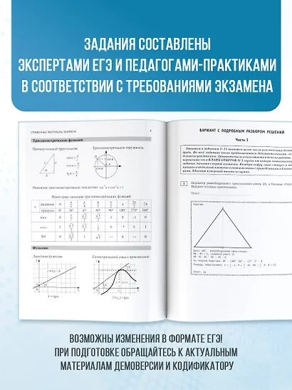 ЕГЭ-2026. Математика. 10 тренировочных вариантов экзаменационных работ для подготовки к единому государственному экзамену. Профильный уровень - фото 6