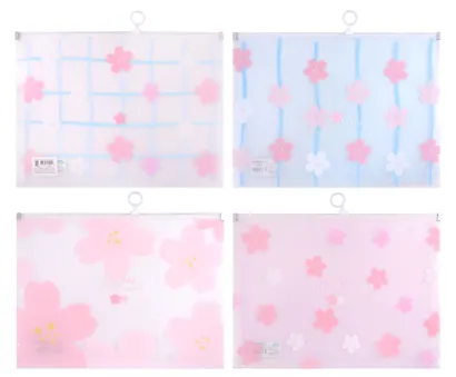 Папка на молнии А4 "Сакура" с расширением, ассорти - фото 2