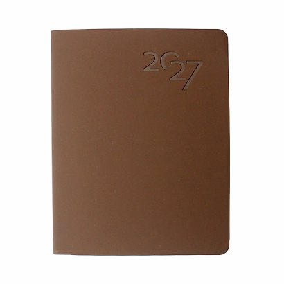 Ежедневник дат. 2027г. А6 176л "Soft Touch" американо, иск.кожа, интегр.переплет, тонир.блок, скругл.углы, ляссе, инд.уп - фото 2