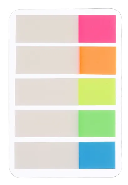 Закладки самоклеящиеся 5 цветов*25 листов, с цветным краем - фото 1