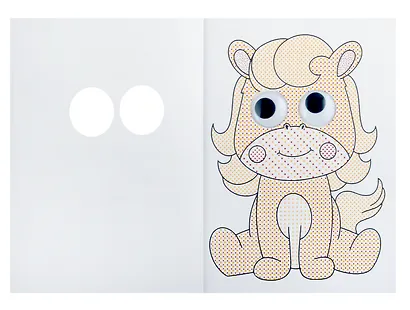 Водная раскраска с глазками и кисточкой. Домашние животные - фото 3