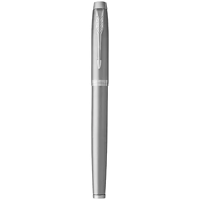 Ручка-роллер Parker, IM Essential Stainless Steel CT, подарочная черная - фото 7