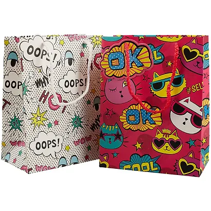 Пакет А5 23*18*10 Comics жен., бум.мат.ламинат, ассорти - фото 4