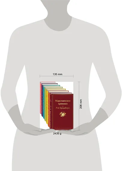 Радуга мечты: Джейн Эйр. Портрет Дориана Грея. Мартин Иден. Вино из одуванчиков. Цветы для Элджернона. 451' по Фаренгейту. Марсианские хроники (комплект из 7 книг) - фото 4