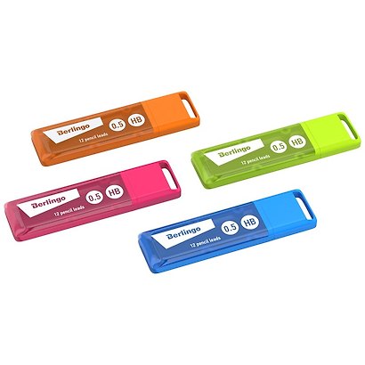 Грифели для механических карандаше, Berlingo, 0,5 мм, HB, 12 штук - фото 1