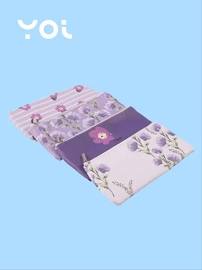 Пенал-косметичка "Lavender" плоская, с подкладом, ассорти, Yoi - фото 2